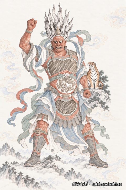 尾火虎 星君像